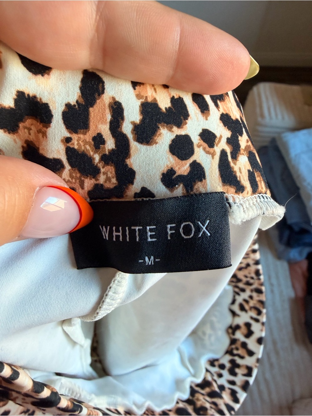 White Fox Leopard Print Shorts - Picture 5 of 8